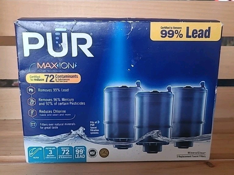 NEW 3 Pack PUR Max Ion MineralClear Faucet Filter Replacement Cartridges SEALED