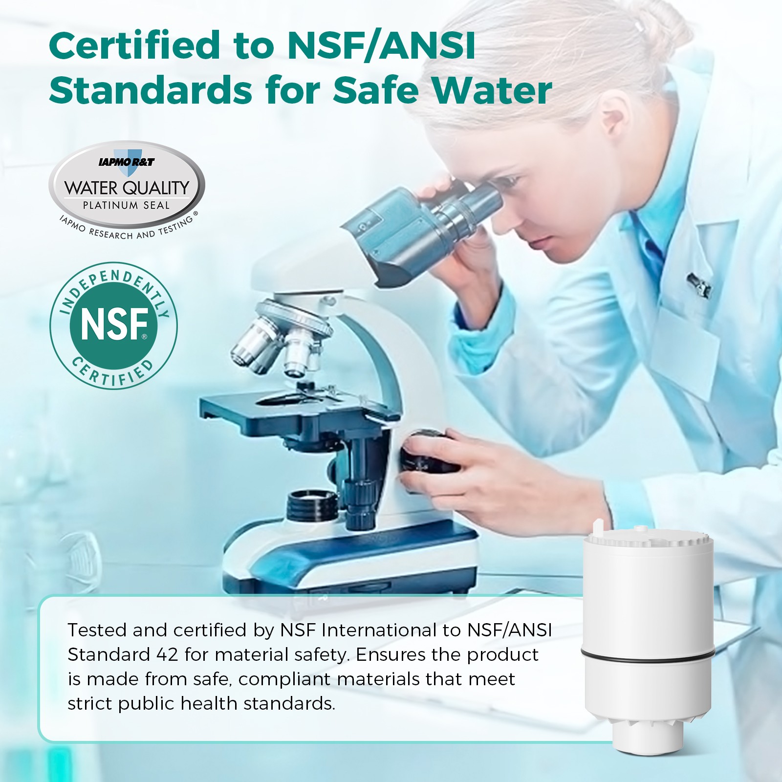 RF-3375 PFM400H PFM350V FM-3700 Faucet Water Filter Replacement NSF 3-Pack