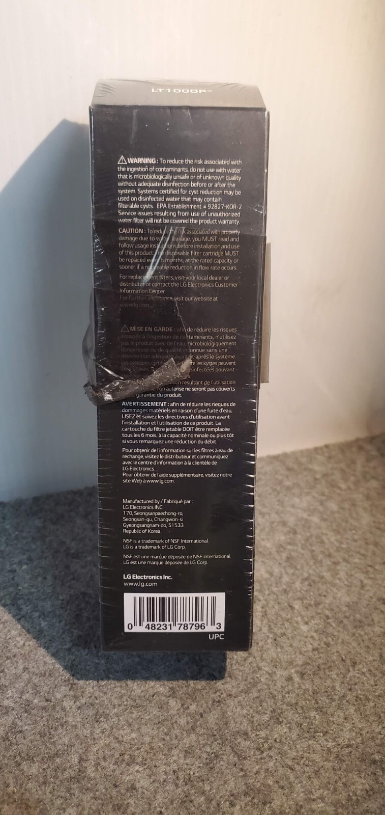 LG LT1000P – Water Filter Replacement Cartridge (1) SEALED/BOX