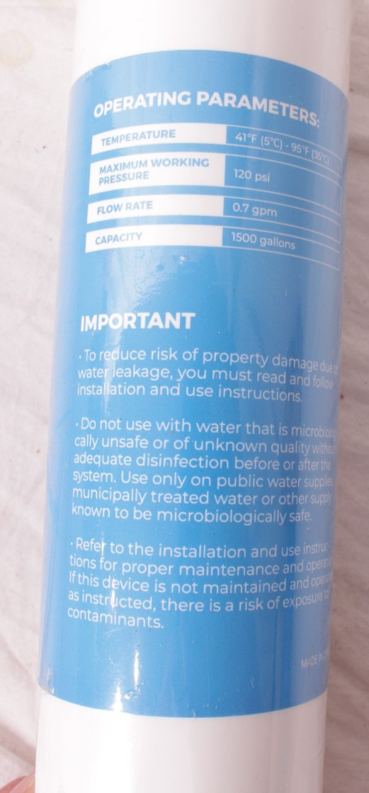 Crystal Filter Stage 1 Cotton Sediment Replacement Filter For Avalonfilter
