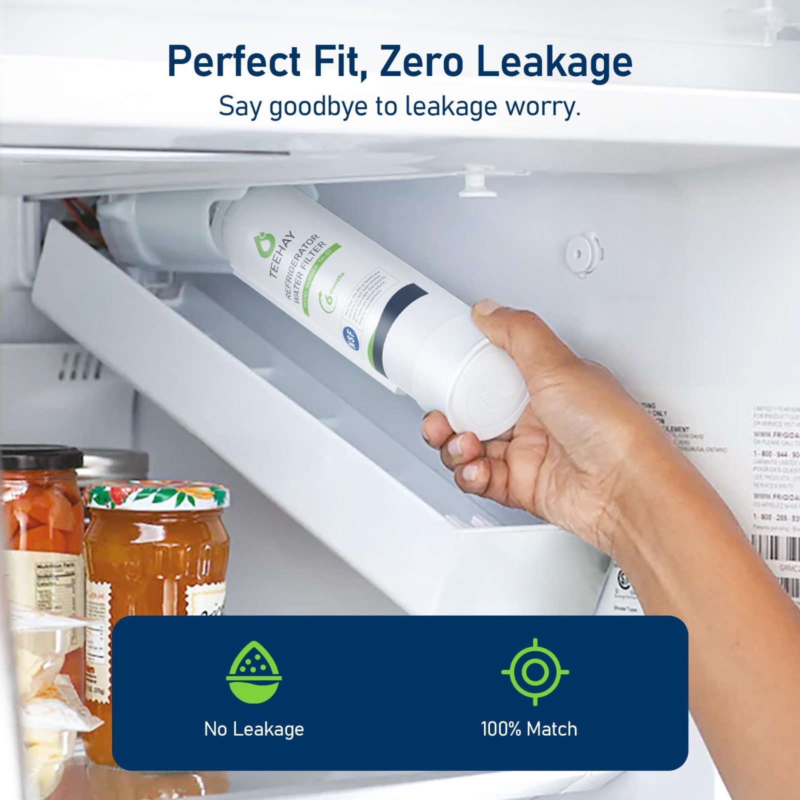Water Filter & Air Filter Combo, Compatible with Frigidaire Models, 2 Pack