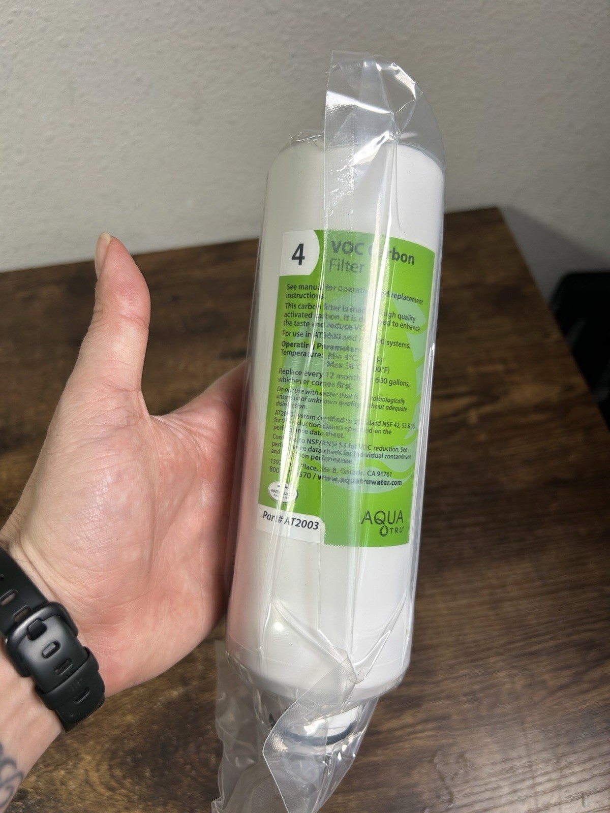 AQUA TRU Carafe AT2003 Reverse Osmosis Filter (Stage 4) SEALED In Original Bag