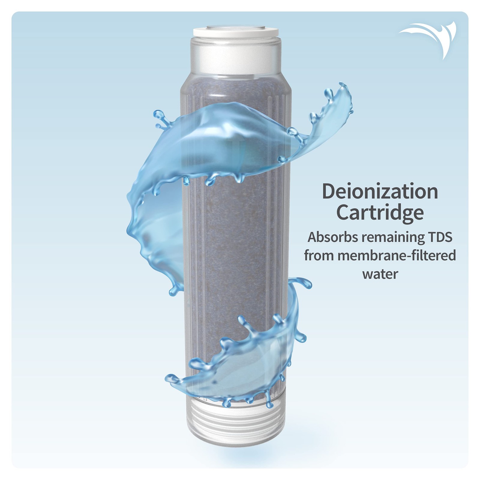 AquaticLife 10 in RO/DI Filter Kit, 100 GPD, Carbon