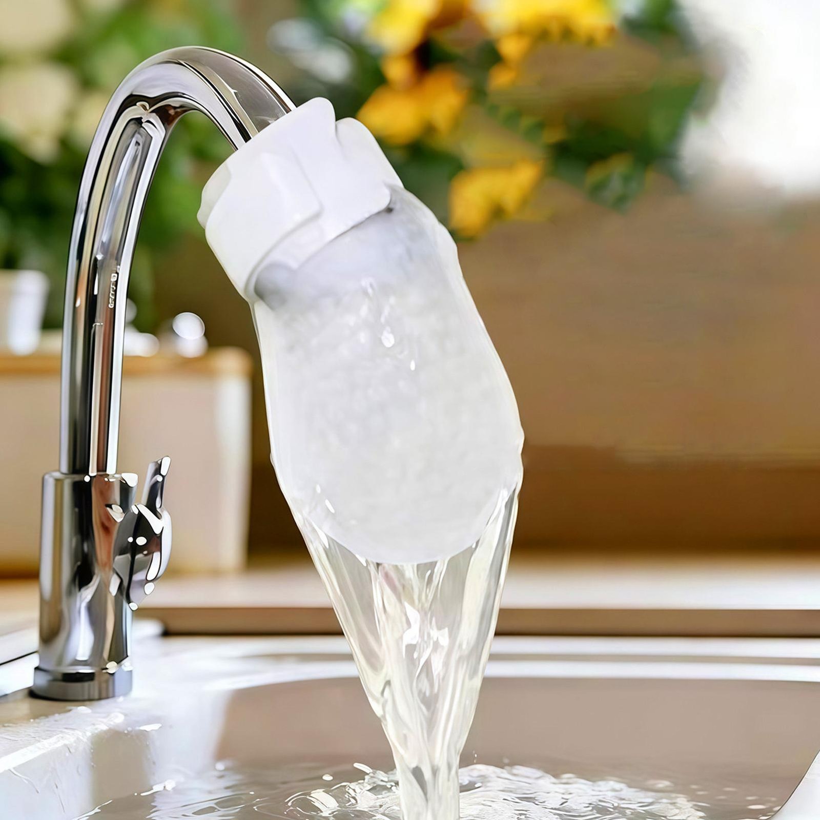 Faucet Filter Cotton Bag Universal 20 Pieces Splash-Proof with Strap present