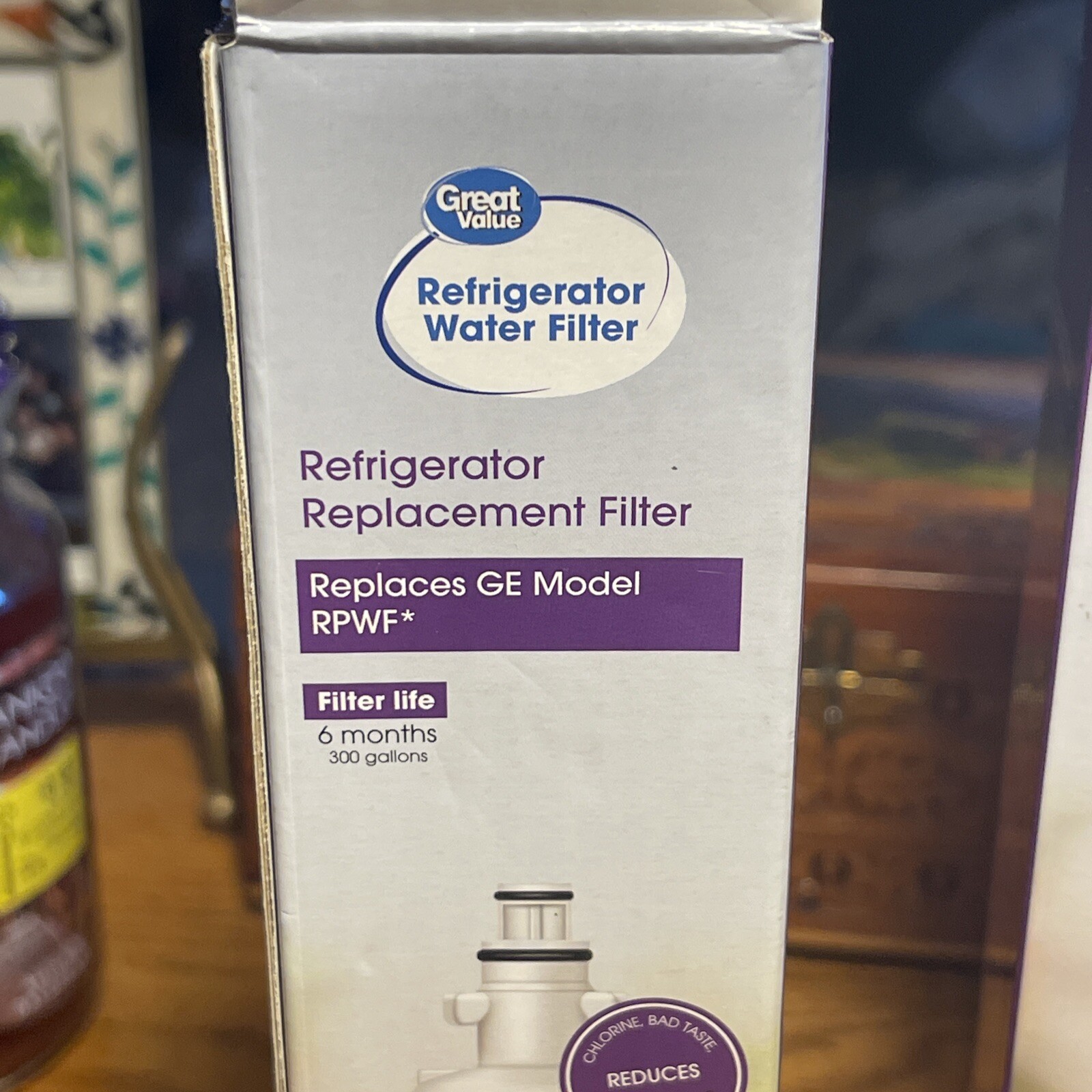 (3) Great Value Refrigerator Water Filter Replaces Ge Model RPWF 6months 300 gal