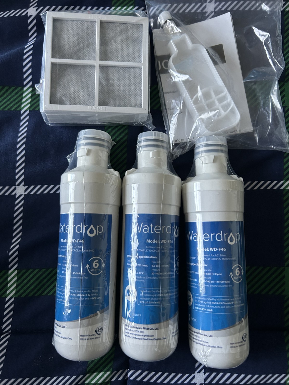 Lot of 3 Waterdrop refrigerator Filters WD-F46