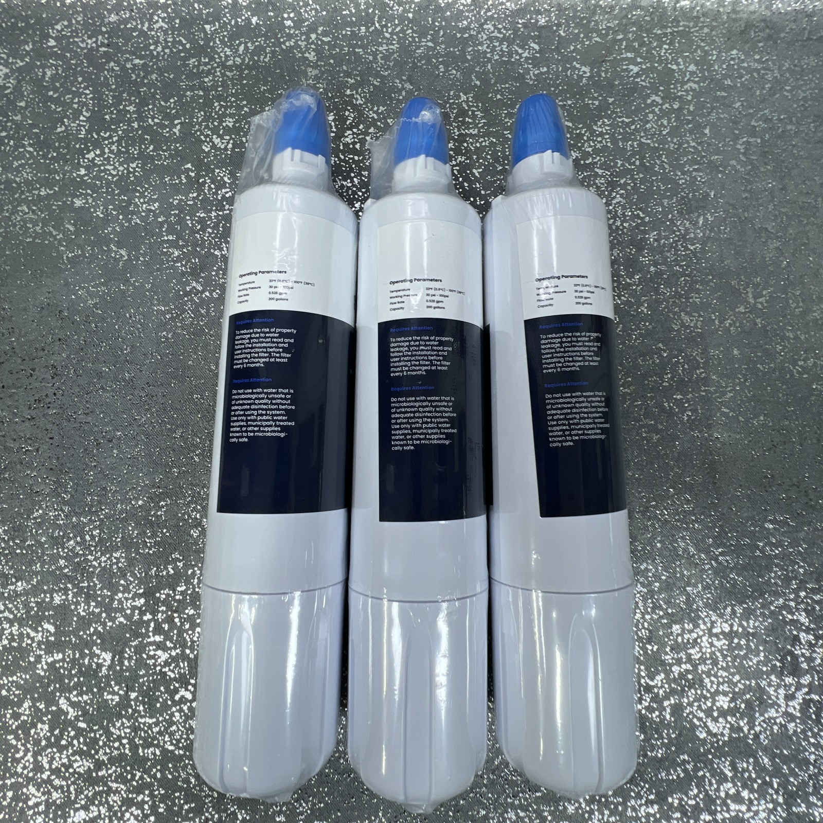3 New Glacier Fresh GF-Zero Fits Sub-Zero Refrigerator Water Filter Sealed