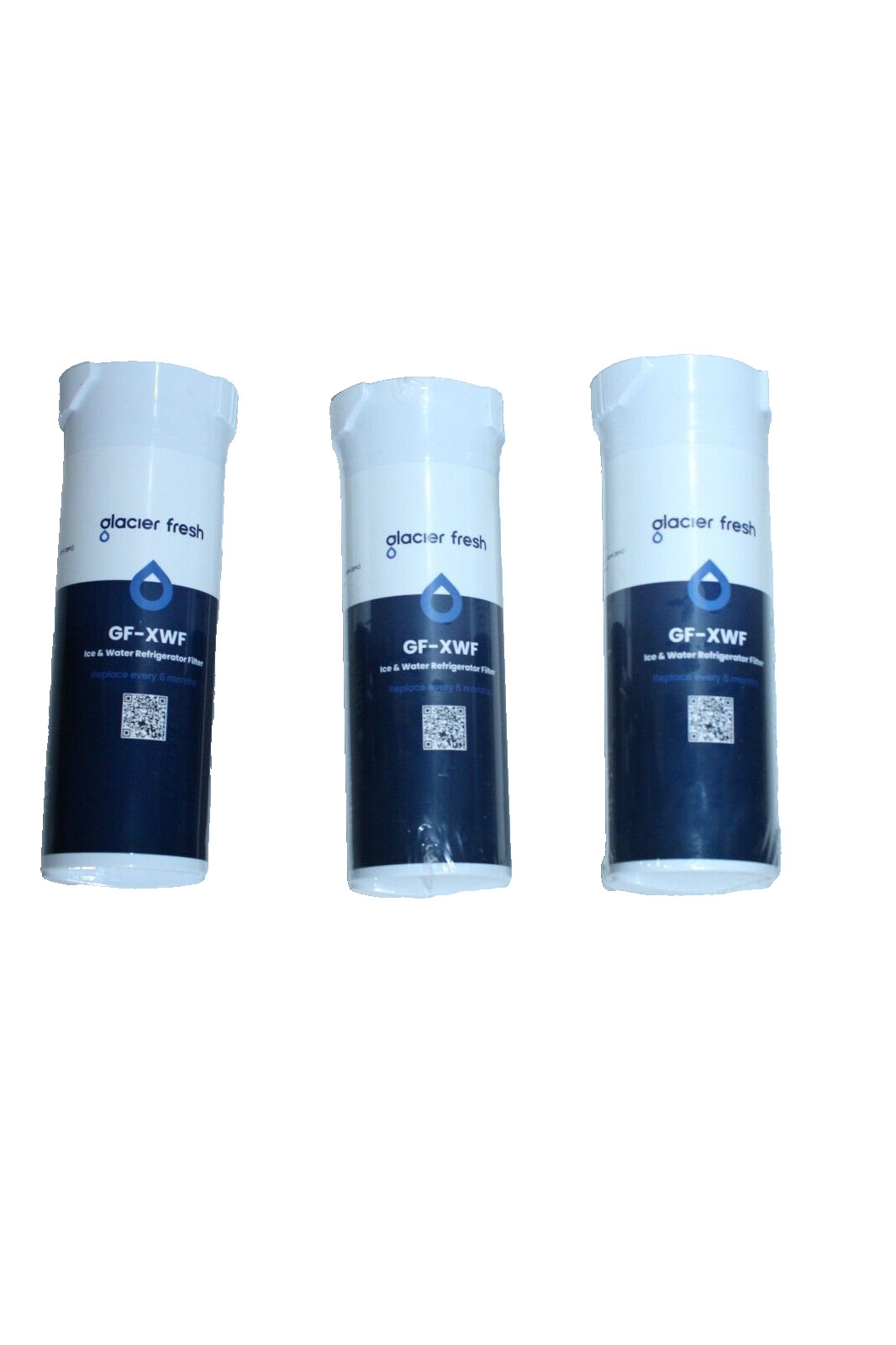 GLACIER FRESH XWF Replacement for GE XWF Refrigerator Water Filter Pack of 3