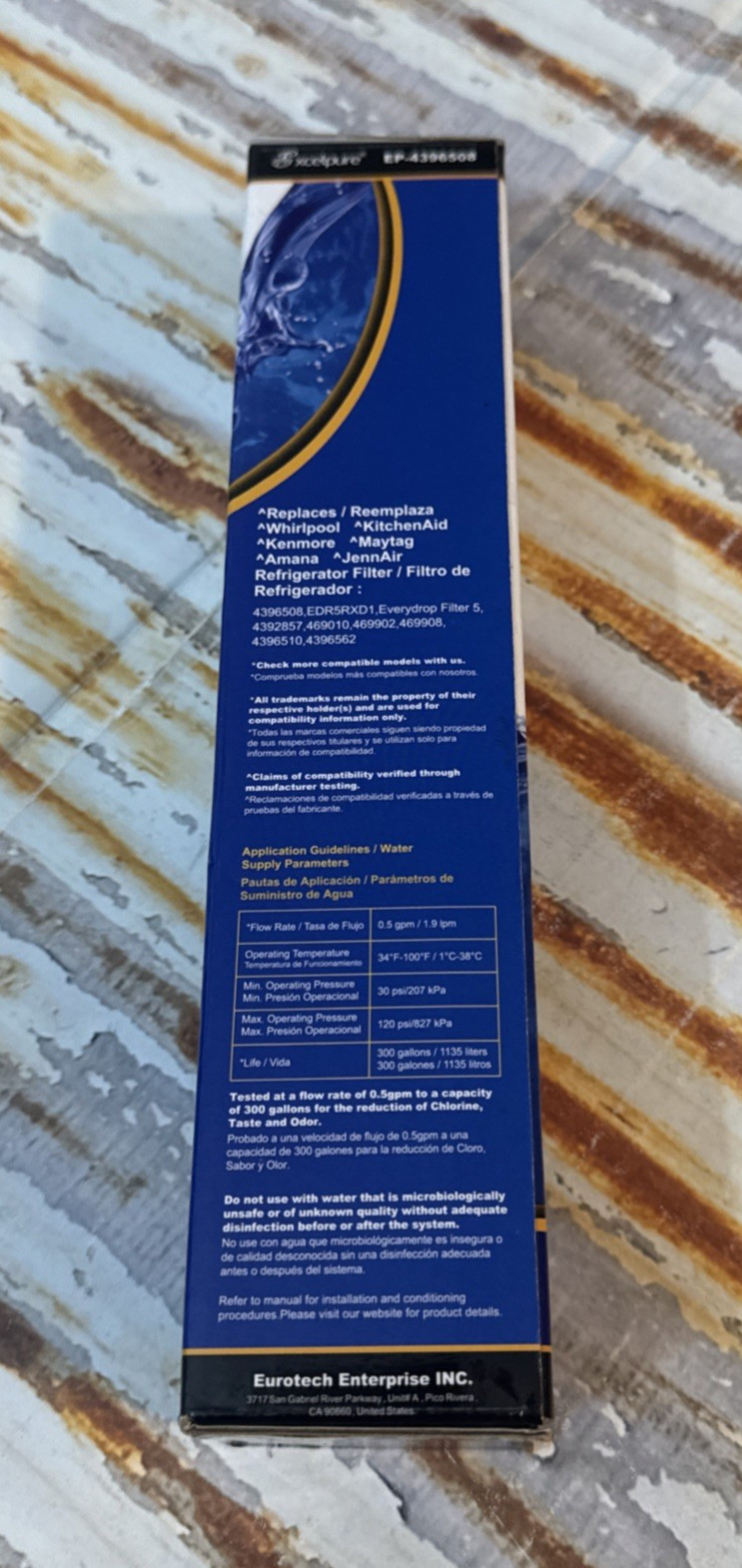 Excelpure Refrigerator Water Filter EP-4396508 Replace Every 6 Months NEW BuyNow