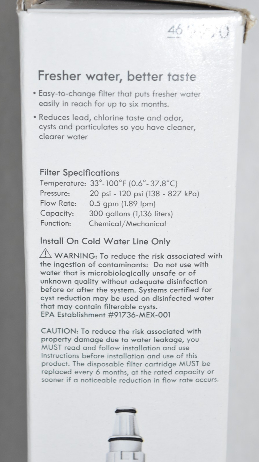 1 PACK Kenmore 9990 46-9990 Replacement Refrigerator Water Filter