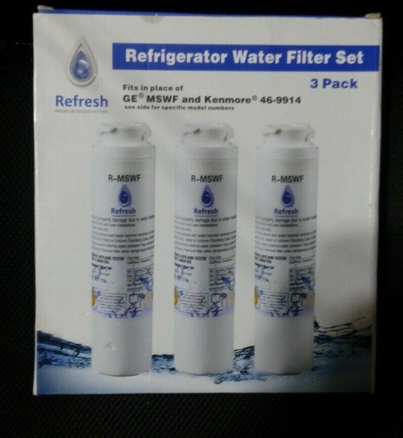 Refresh R-MSWF Water Filter Compatible with Kenmore 9914, 46-9914, GE MSWF (3pk)