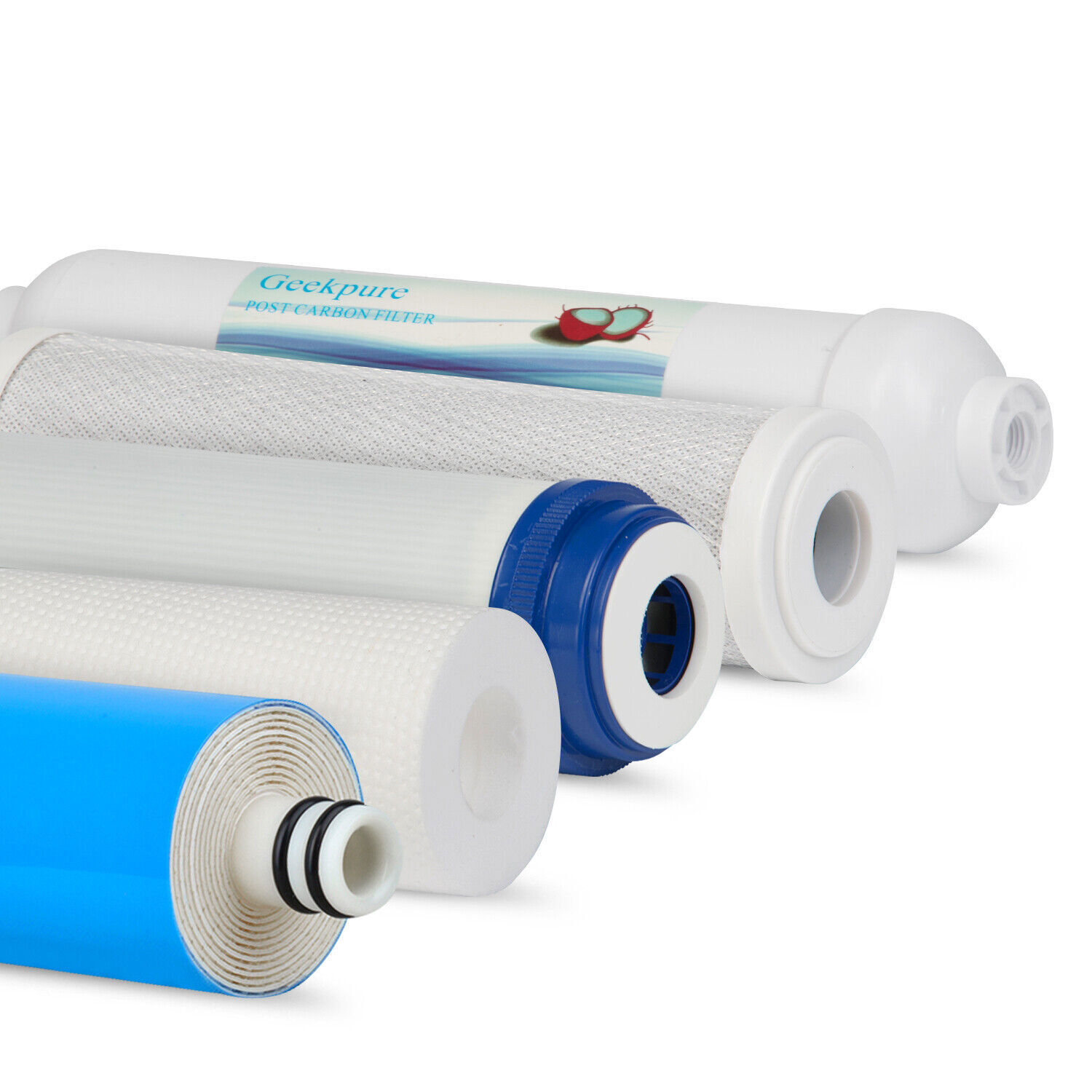 Geekpure 5 Stage Reverse Osmosis RO Water Filter System – Free 7 Filters 75GPD