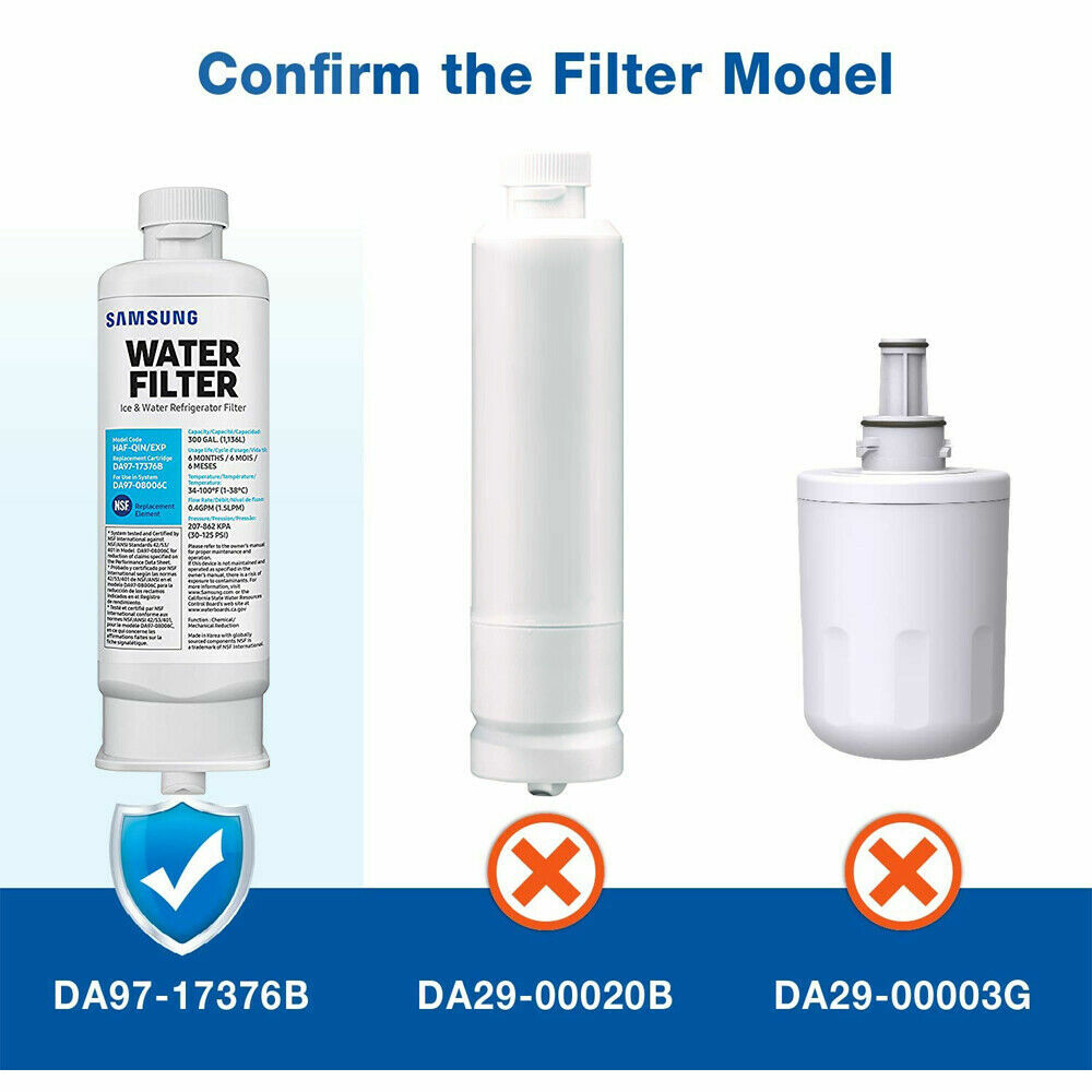 1 PACK Genuine Samsung DA97-17376B HAF-QIN/EXP REFRIGERATOR Water Filter NEW,USA
