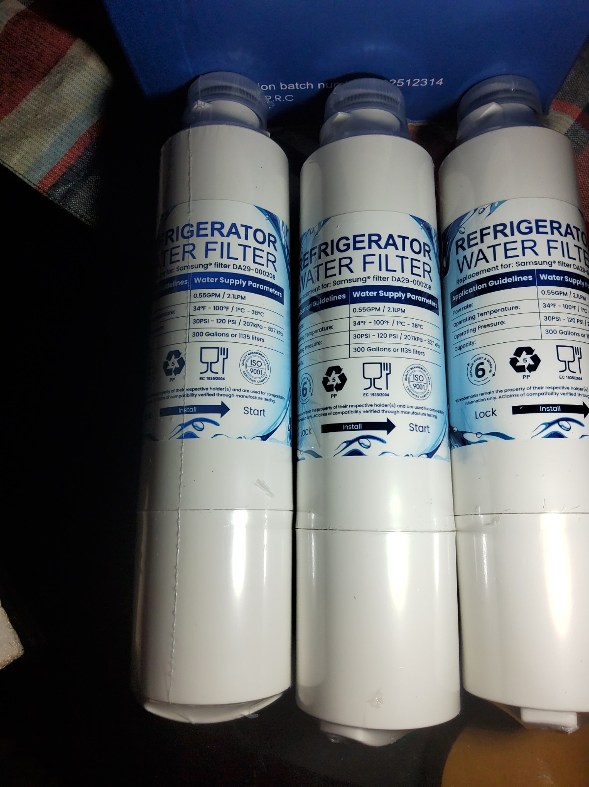DA29-00020B Replacement for Samsung Water Filter HAF-CIN HAF-CIN,3 Pack Sealed
