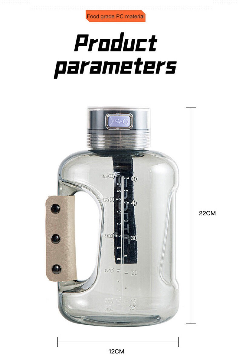 Hydrogen Water Bottle 1.5L Hydrogen Rich Portable Rich Hydrogen Water Generator