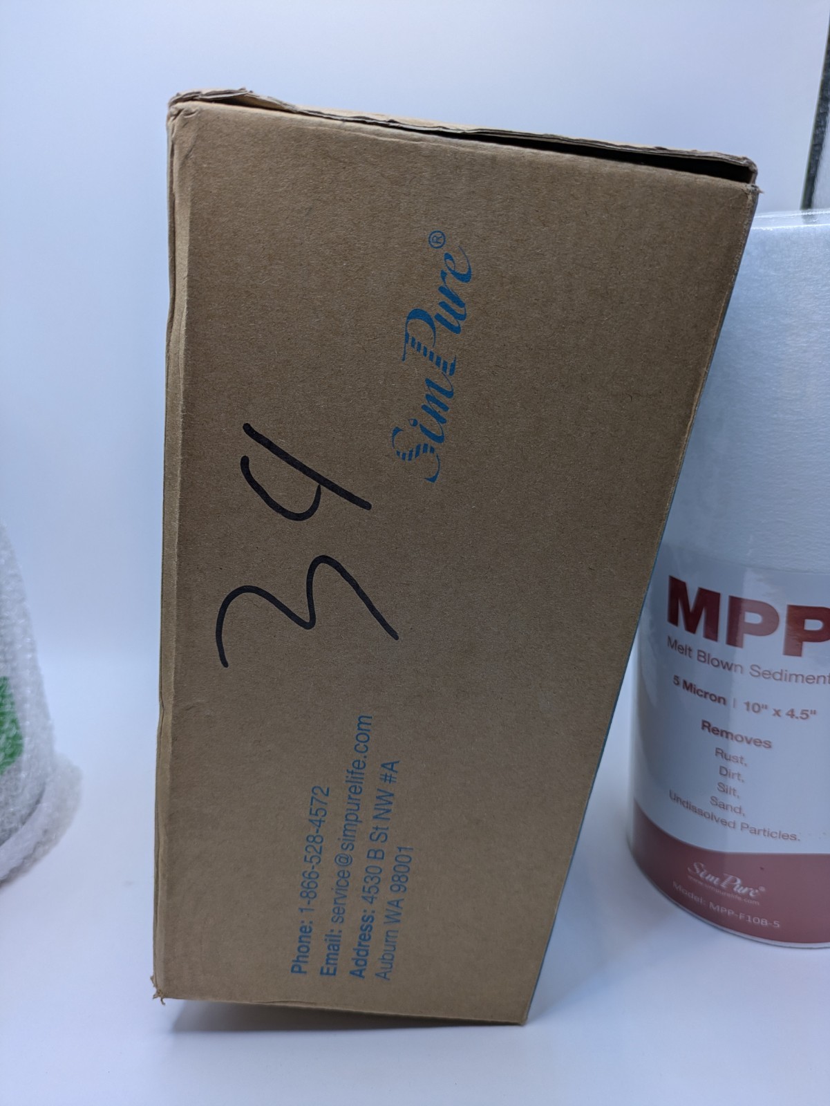 SimPure 2-Stage Water Filter Kit 10″ x 4.5″ MPP + CTO Filters ONLY