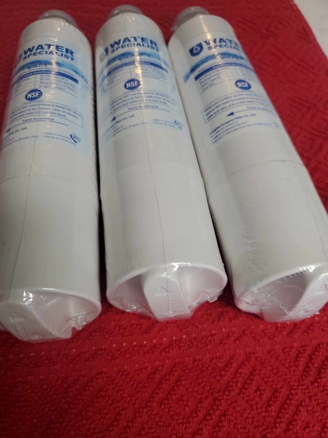 Waterspecialist WS627B Refrigerator Samsung Water Filter Lot Of 3