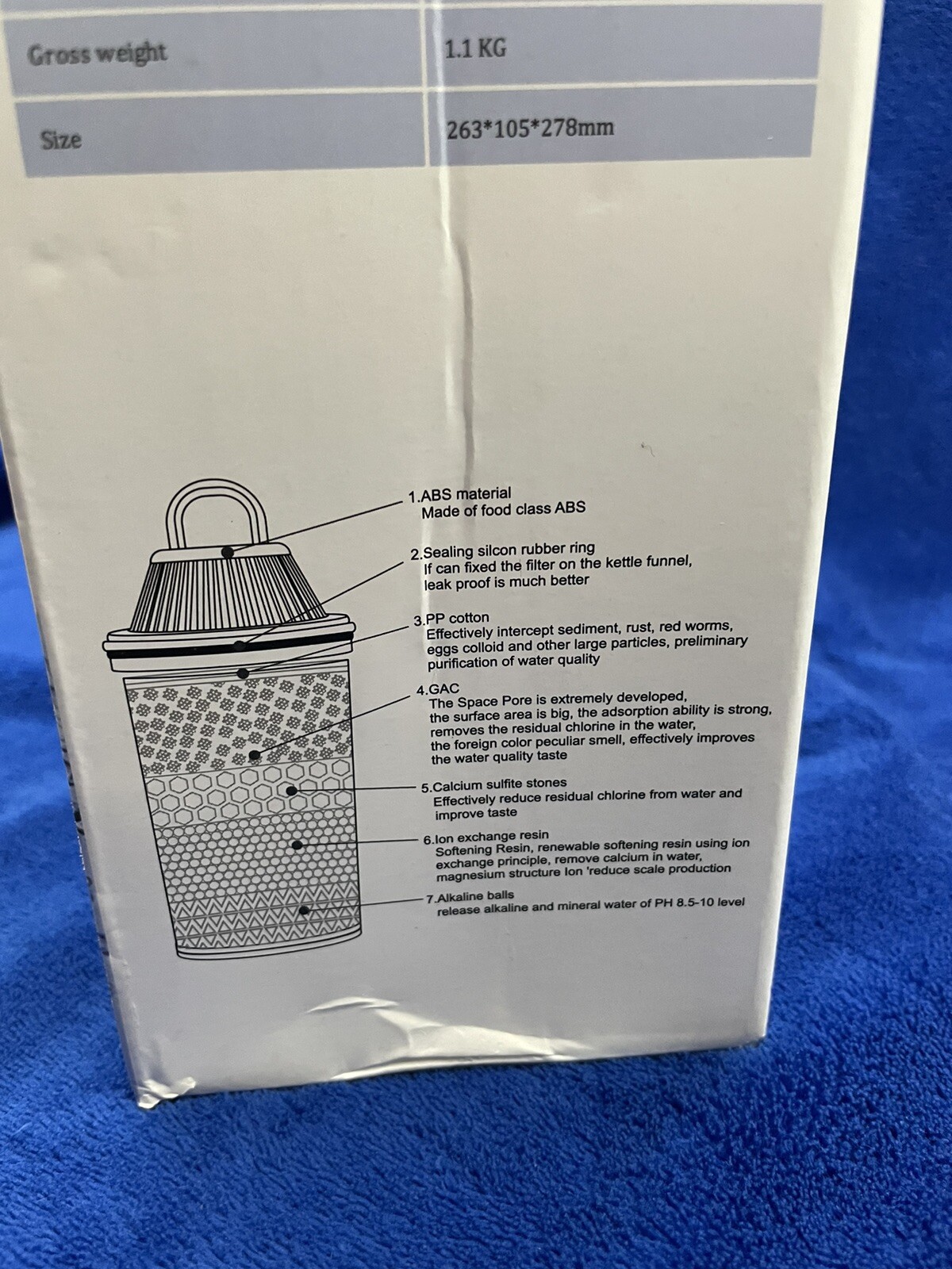 Genesis Water Filter Pitcher 2.5 L Alkaline Ionizer- 7 Stages.