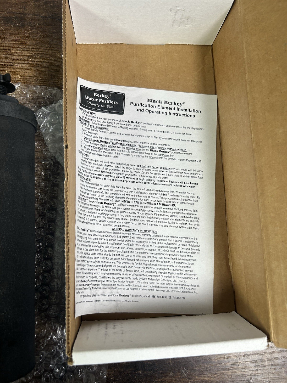 BERKEY Black Berkey Purification Elements, Pack of 2