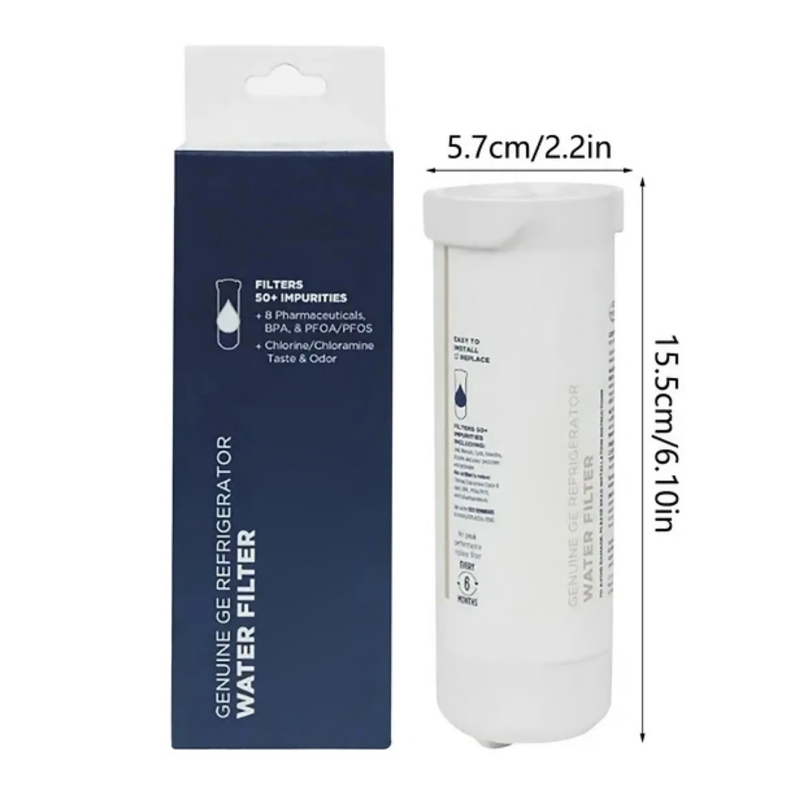 For GE XWFE Refrigerator Filter Water Cartridge Replacement Activated Carbon