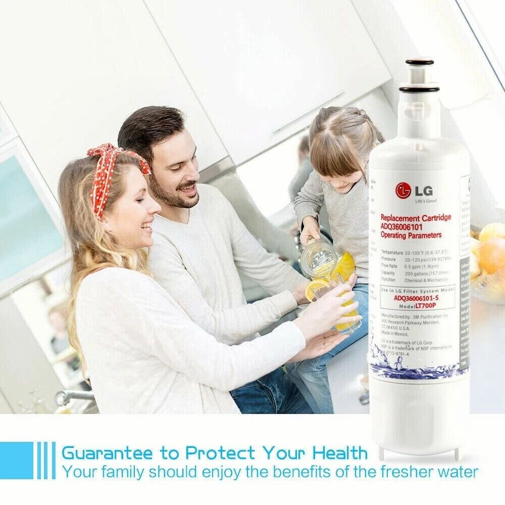 Fit For LT700P Refrigerator Water Filter 3 Pack NEW SEALED ADQ36006101 200gal