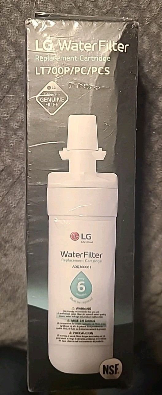 New Sealed LG LT700P Refrigerator Water Filter Replacement ADQ36006101, 1 Pack