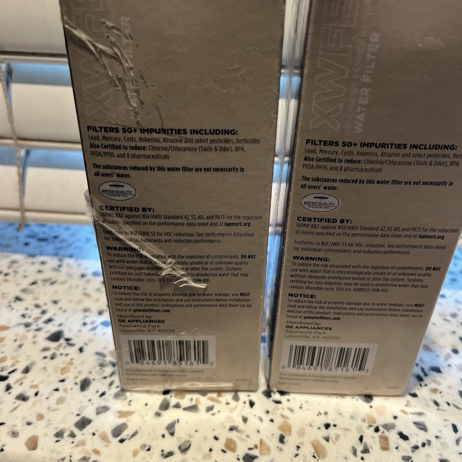 GE XWFE Genuine Refrigerator Water Filter LOT Of 2 Boxes NO Chip PLEASE READ