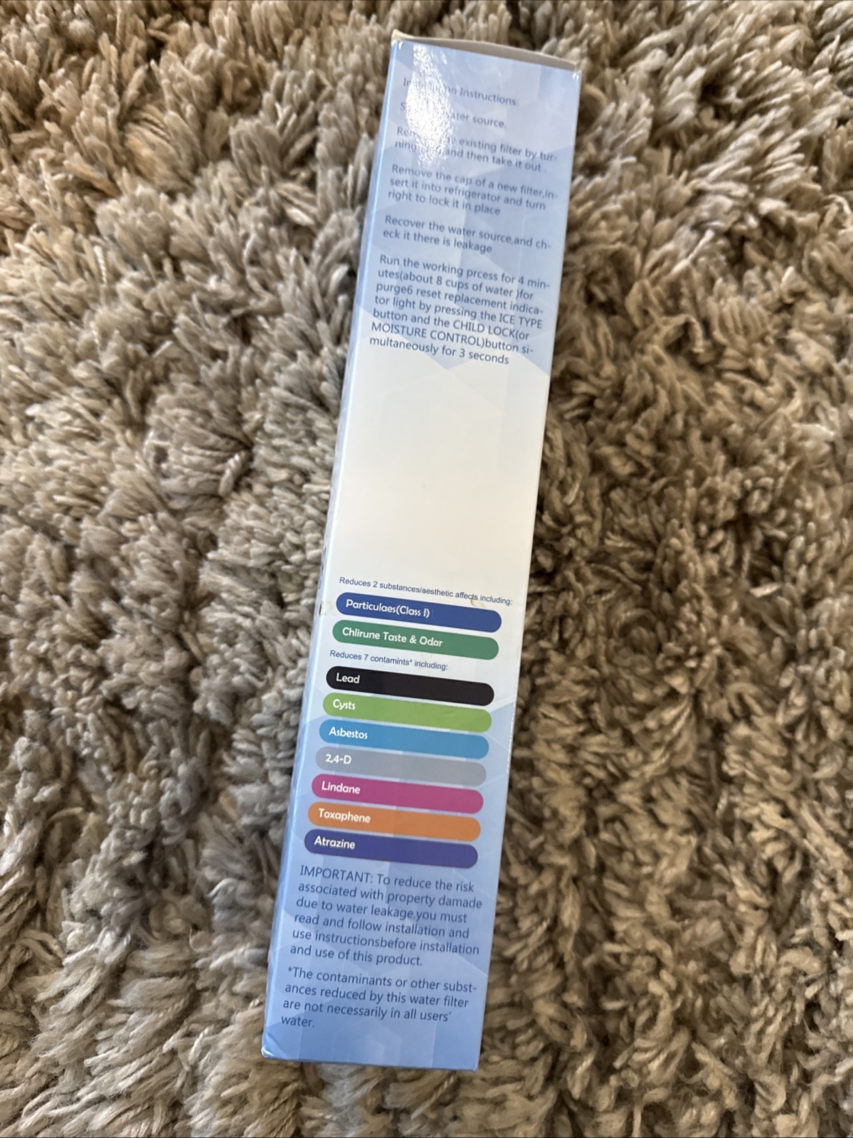 Waten H20 4396841 *4396710 Water Replacement Filter 3 EDR3RXD1 Brand New Sealed