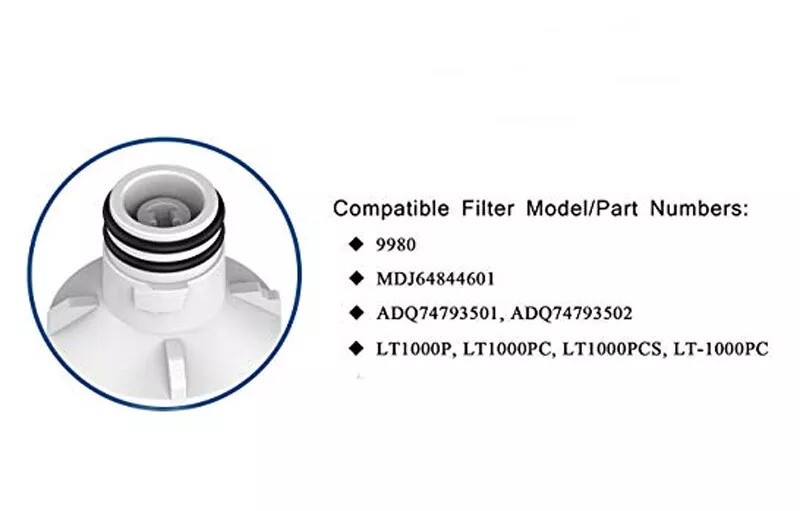 Kenmore Elite 9980 469980 Filter 2-6Pack,Fit LG LT1000PCS MDJ64844601 LMXS28596D