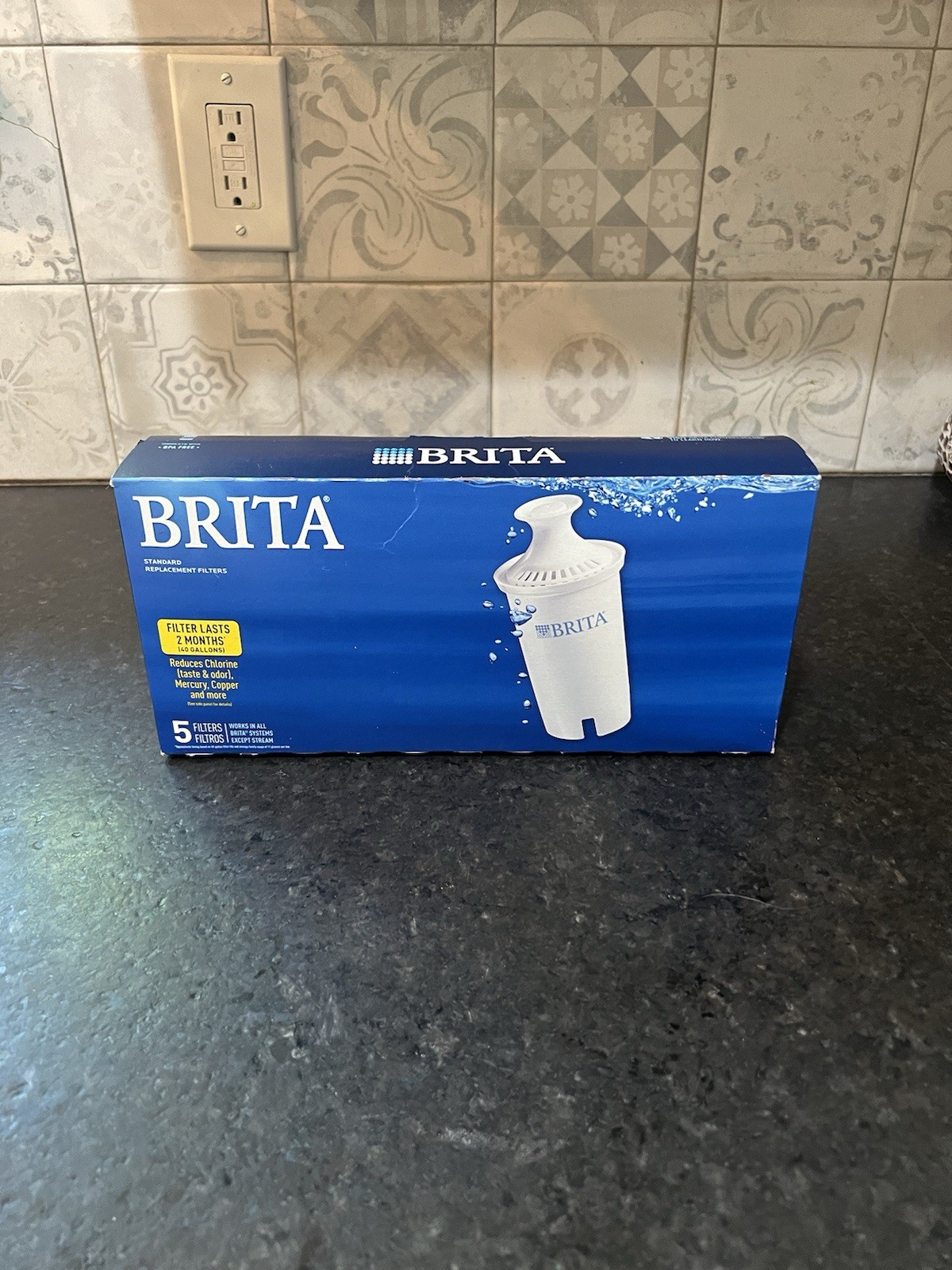 Brita Pitcher Replacement Water Filters (5 in box) Model OB03