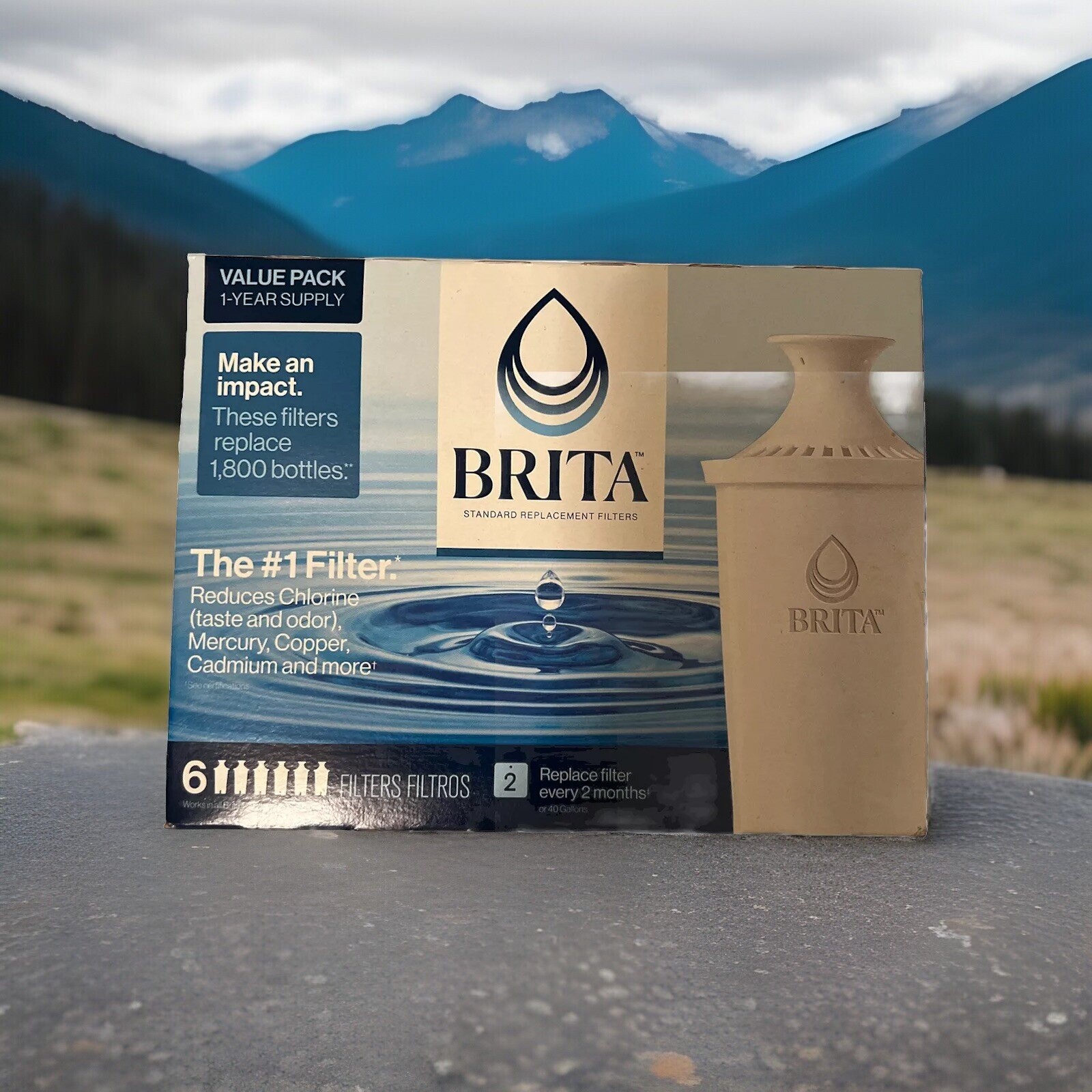 Brita Replacement Water Filter 6 Pack Value Pack New, New Other, Model OB03