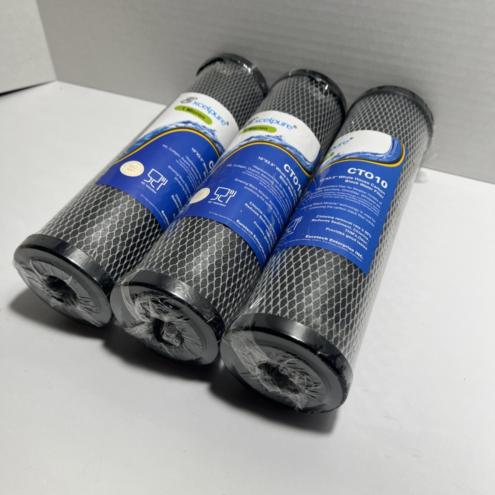 Excelpure CT010 Sintering Activated Carbon Block Water Filter 10″ x 2.5″ house