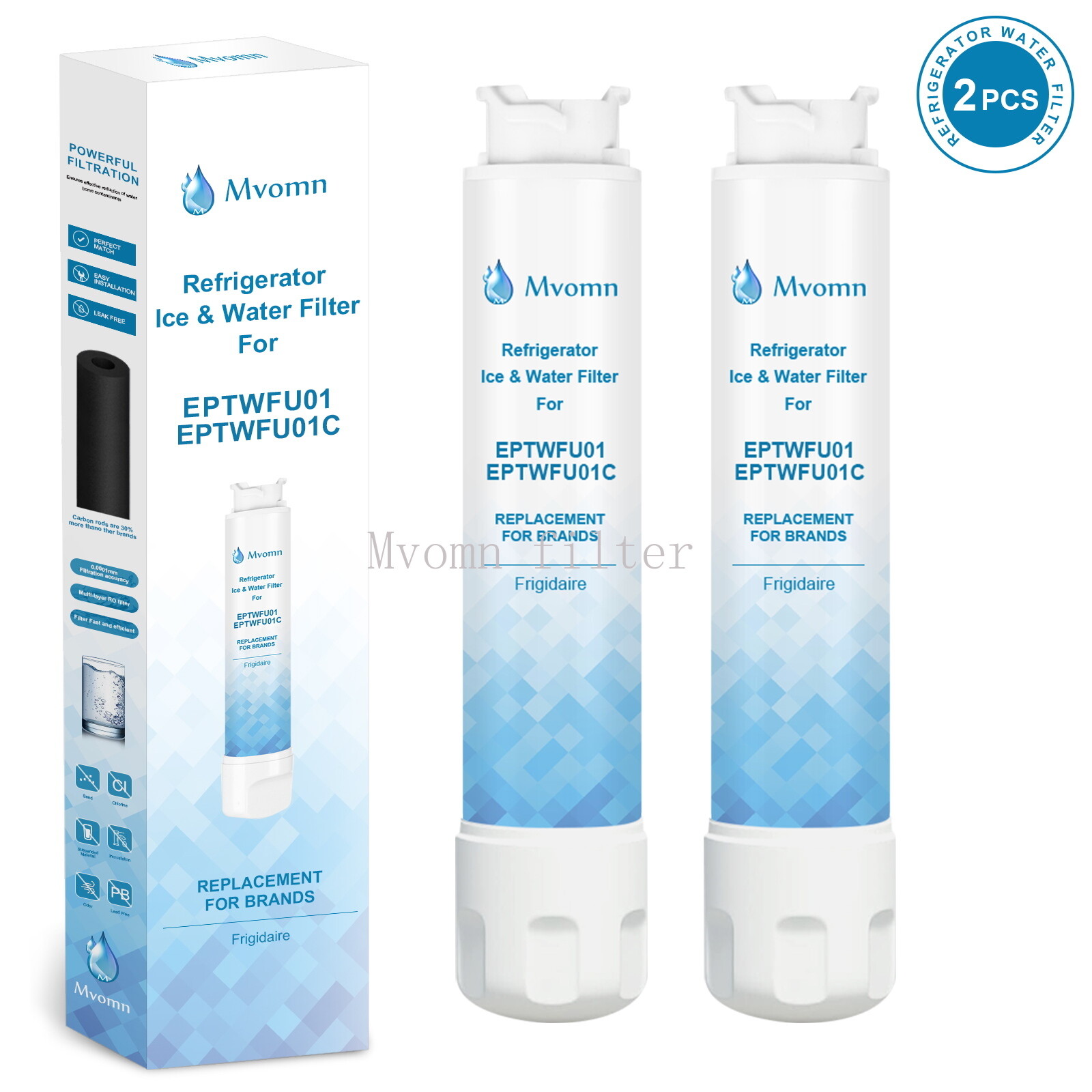 2PS For Frigidaire Brand EPTWFU01 Pure Source Ultra II Refrigerator Water Filter