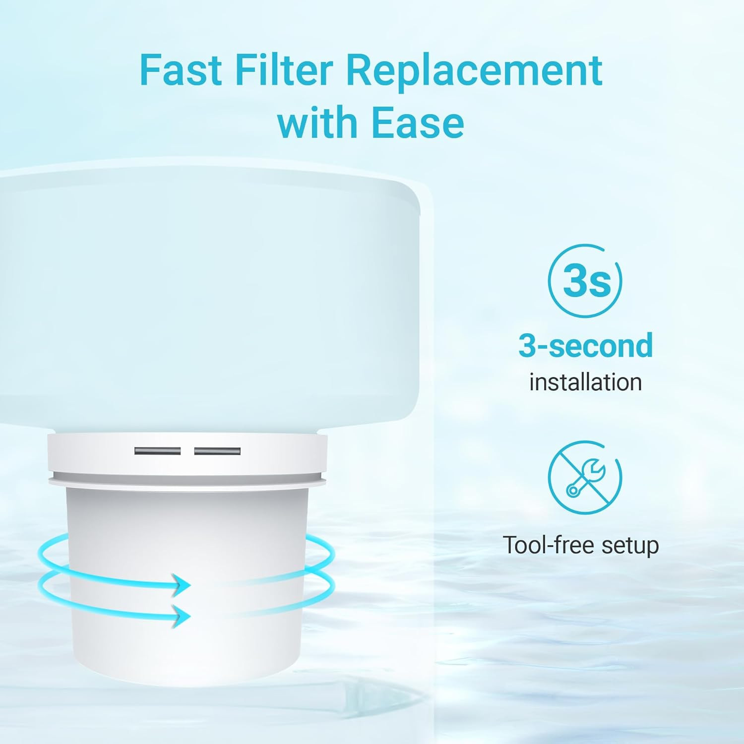 2 Packs Filter Replacement for All Epic Water Filters® Pitchers and Dispensers,