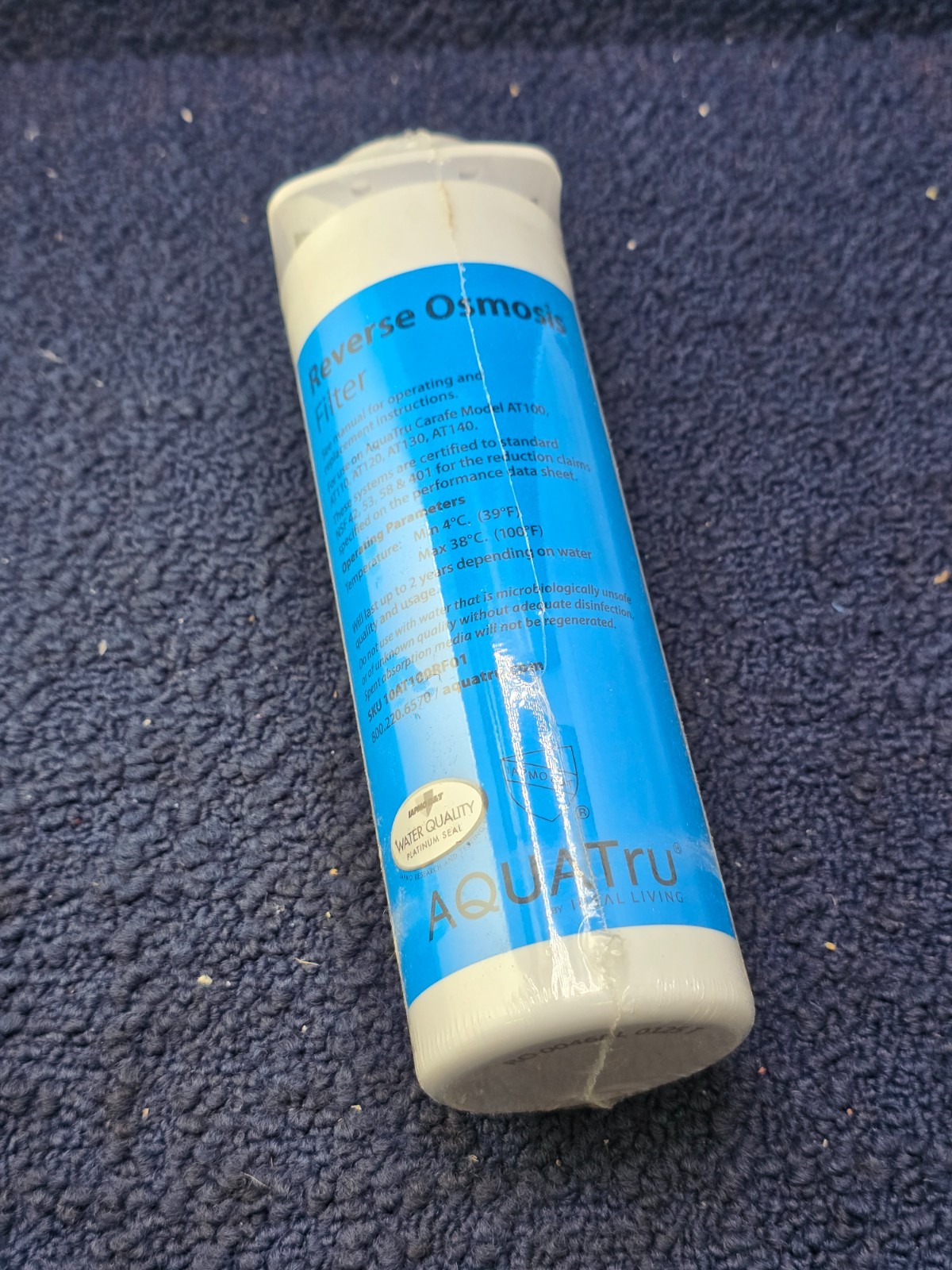 AquaTru Carafe AT100: Reverse Osmosis Filter Stage 3 10AT100RF01