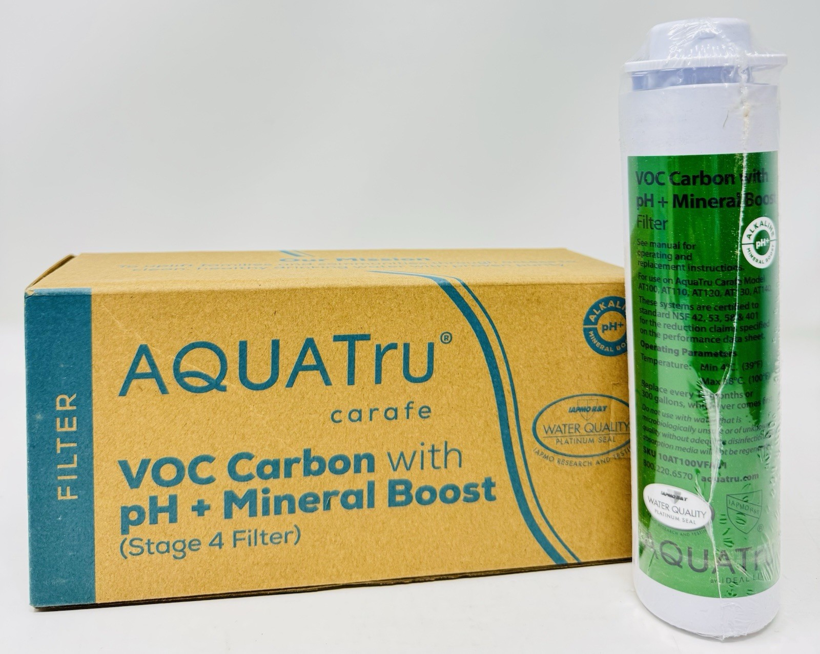 AquaTru Water Filters Replacement pH+ Mineral Boost Carafe Stage 4 Filter New