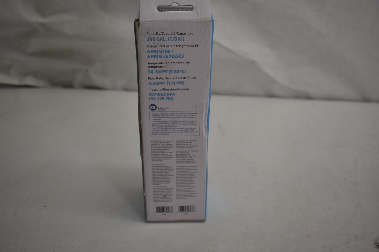 Samsung Ice & Water Refrigerator Filter Cartridge HAF-CIN/EXP DA29-00020B