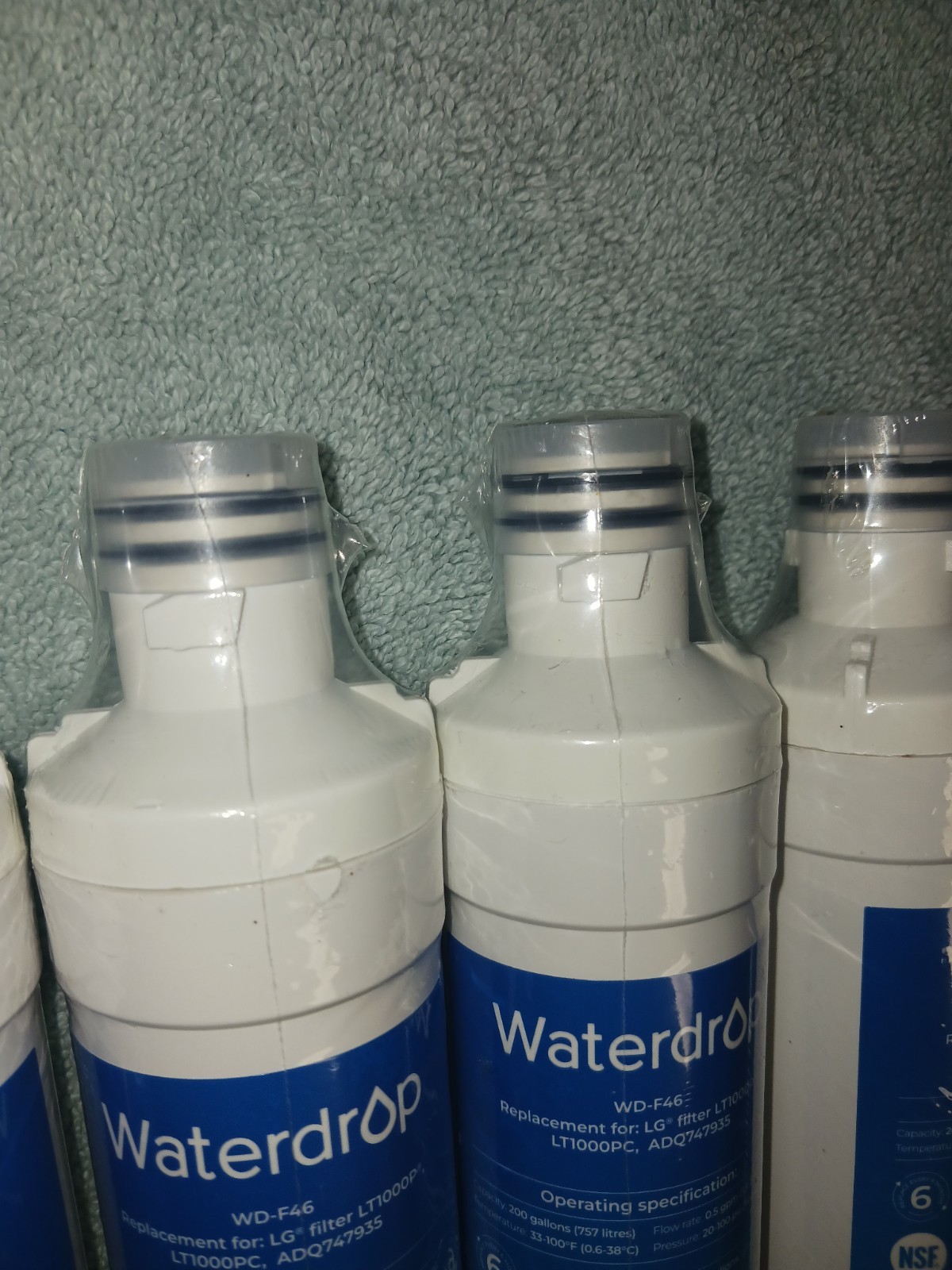 Waterdrop WD-F46 Water Filters. Lot Of 4. New Sealed