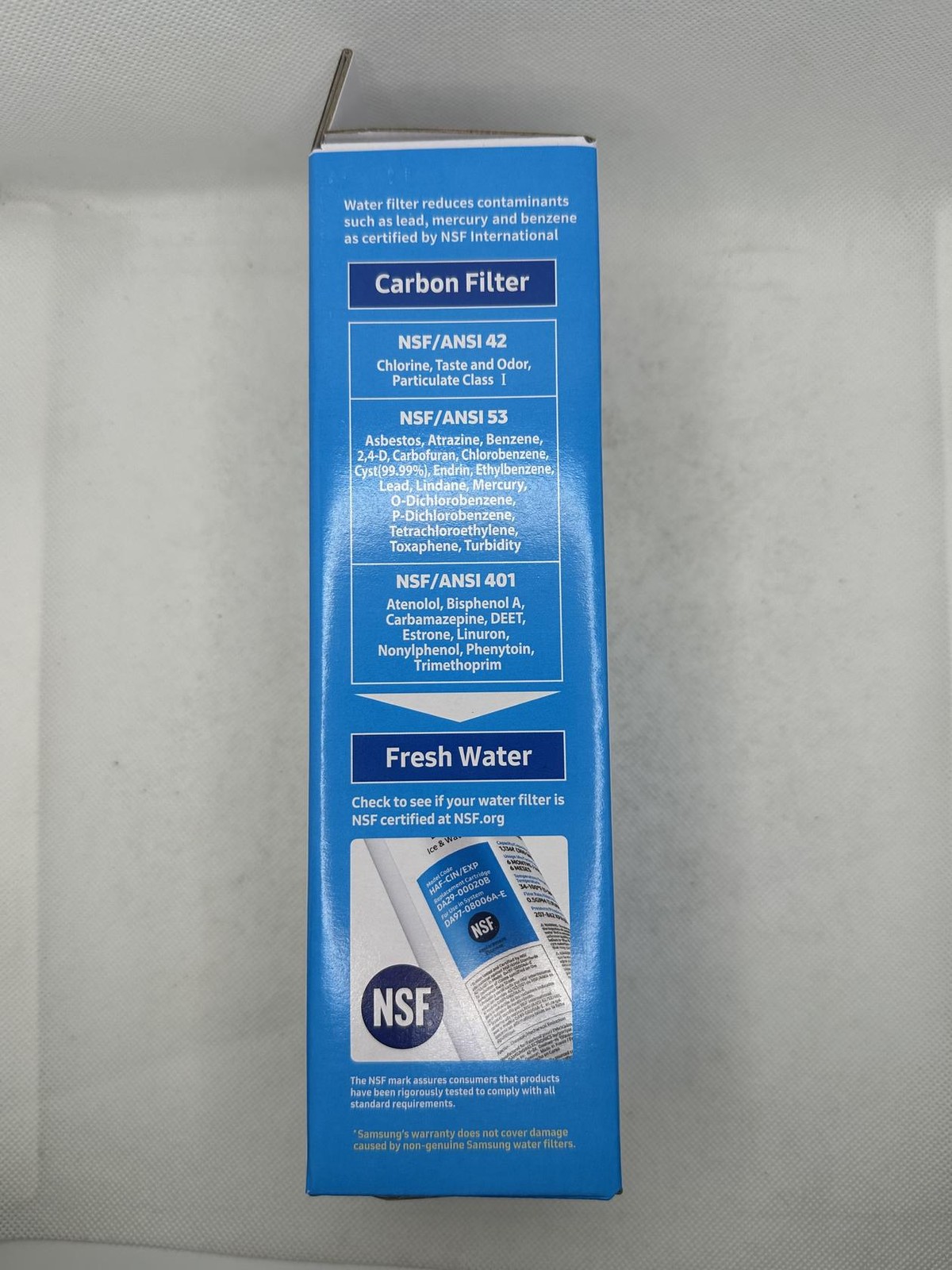 Samsung HAF-CIN/EXP Refrigerator Water Filter Carbon Block 6 Month OEM 2-Pack