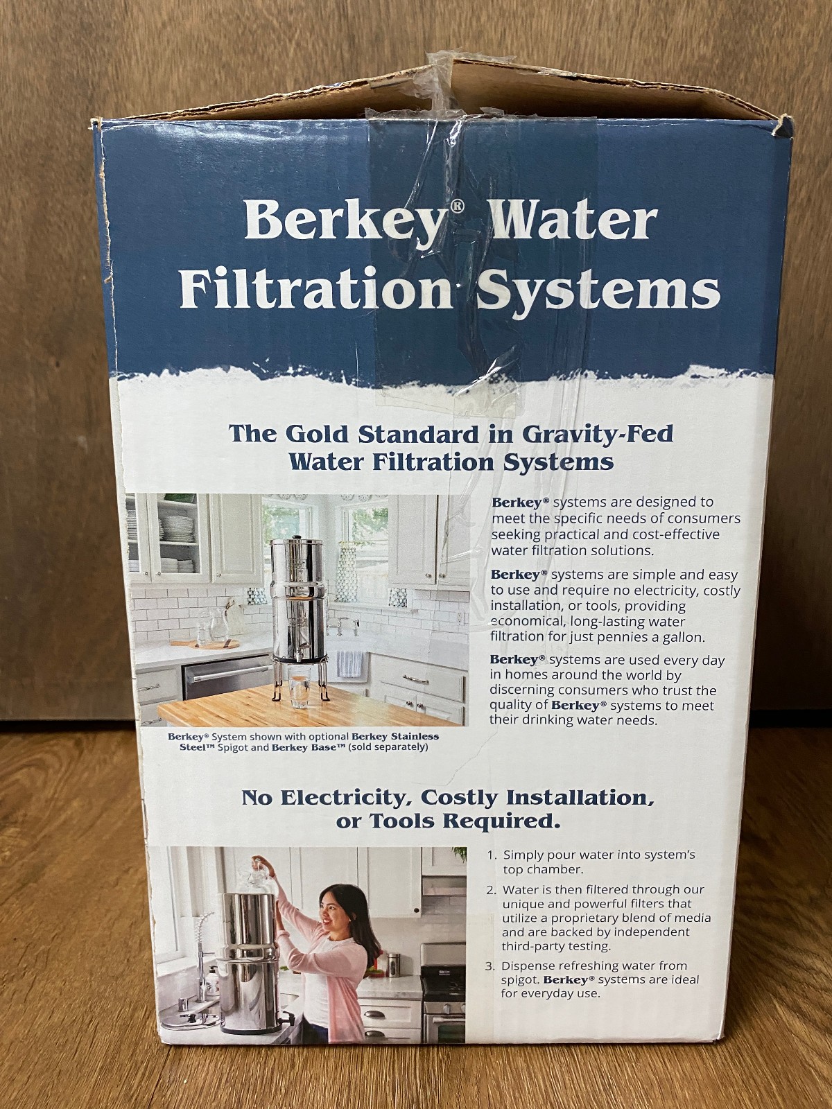 Big Berkey Water Filter System Stainless Steel Spigot 2.25 Gallons – READ