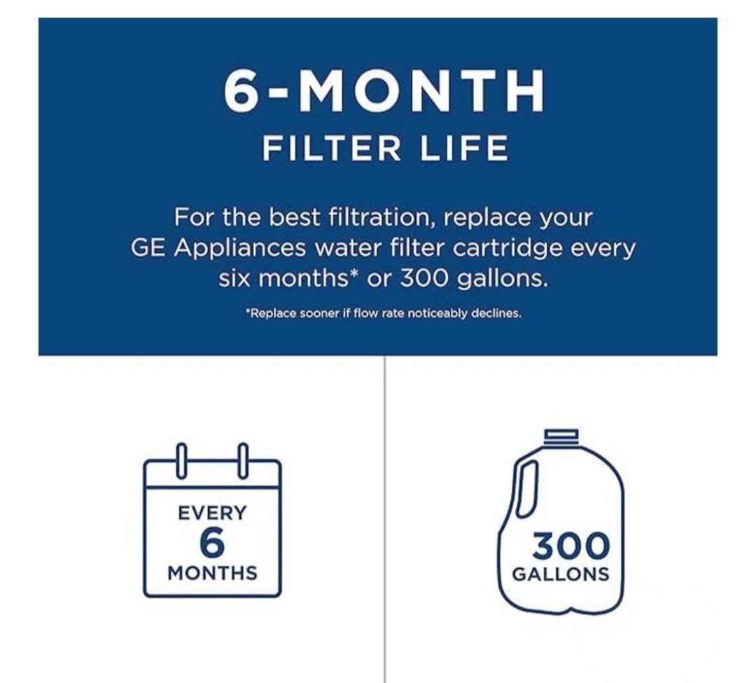 GE RPWFE Water Filter Refrigerator 3 Sealed OEM Fridge Replacement Filters Boxed