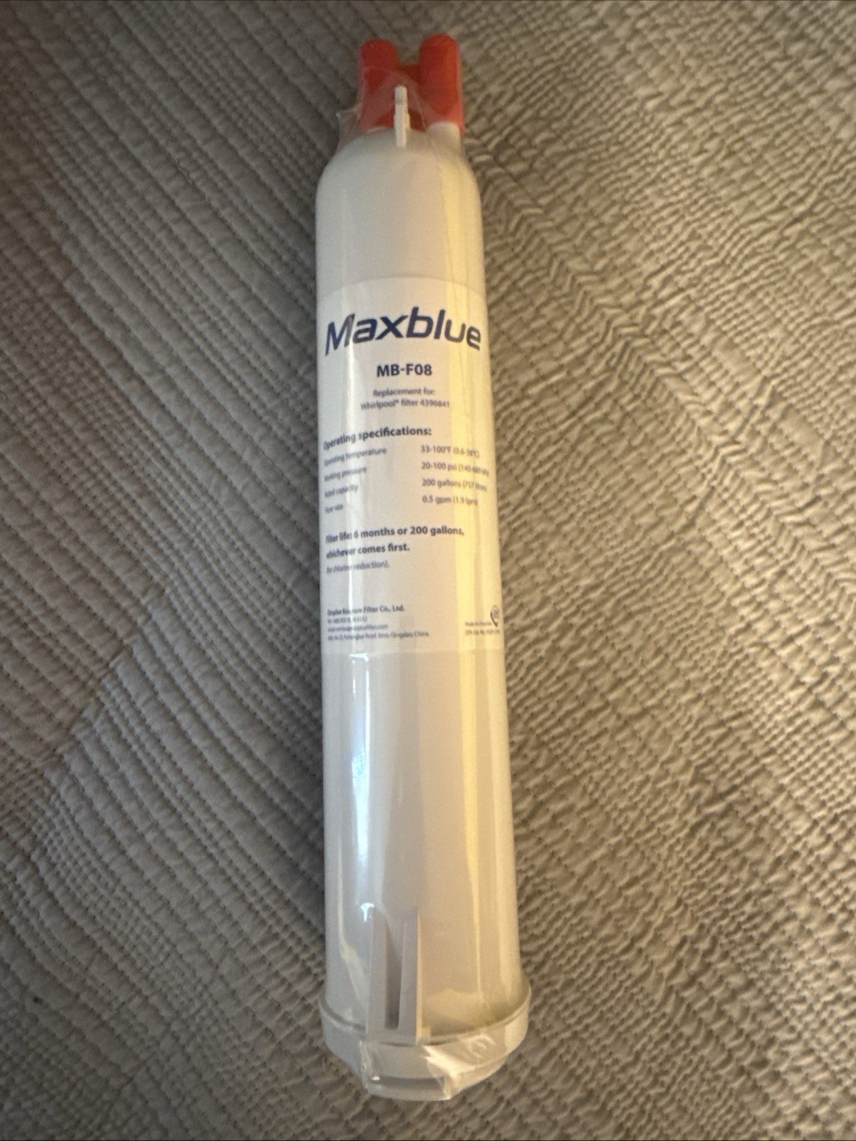Maxblue MB-F08 Refrigerator Filter, Replacement Filter- Filter 4396841