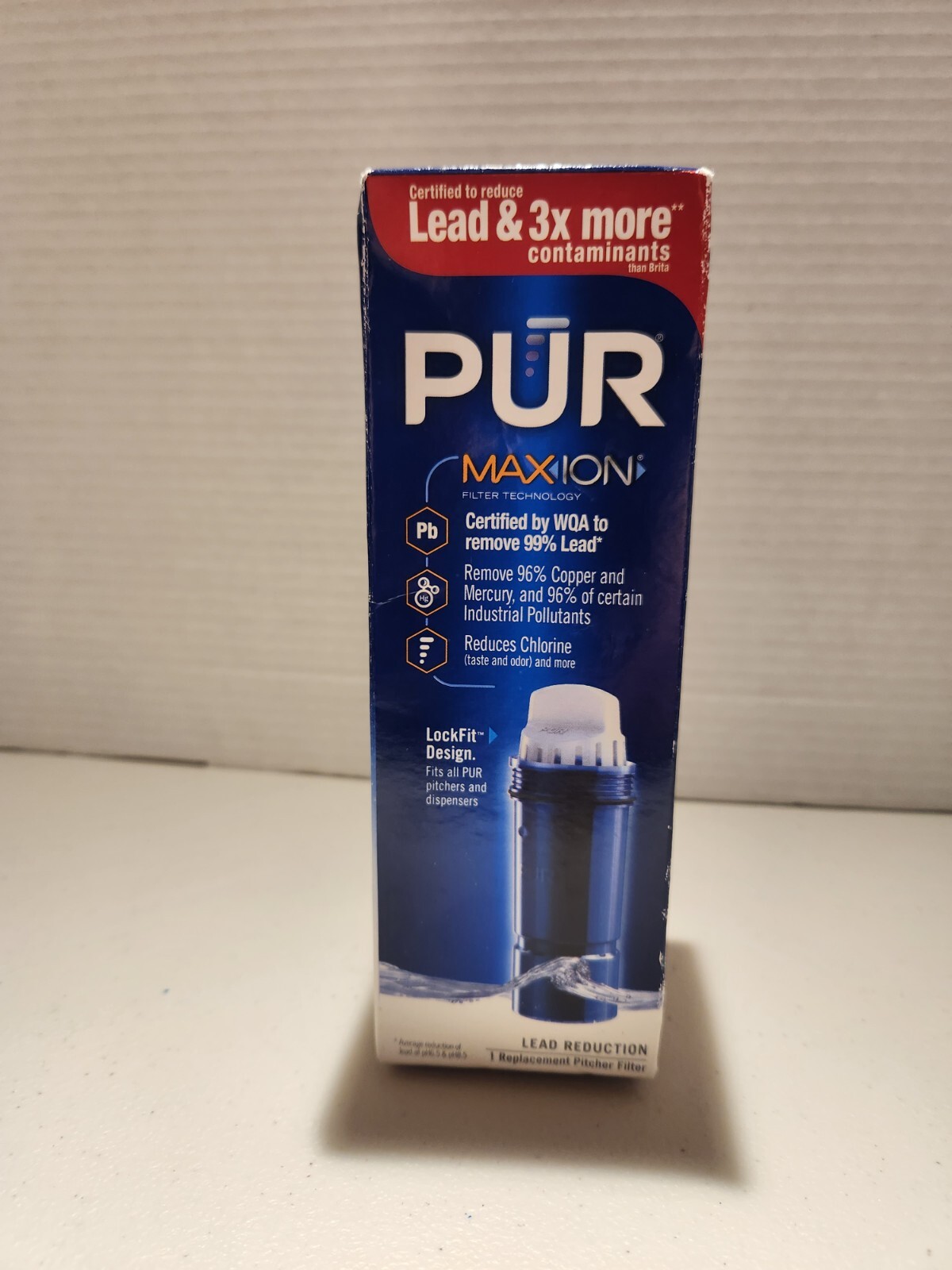 PUR Maxion Lead Reduction Replacement Pitcher Filter Fits Any PUR Pitcher 40 gal