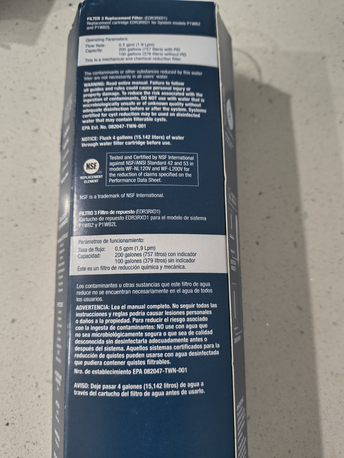 Everydrop Water Filter A EDRARXD1 Refrigerator Filter Replacement PACK of 3 New!