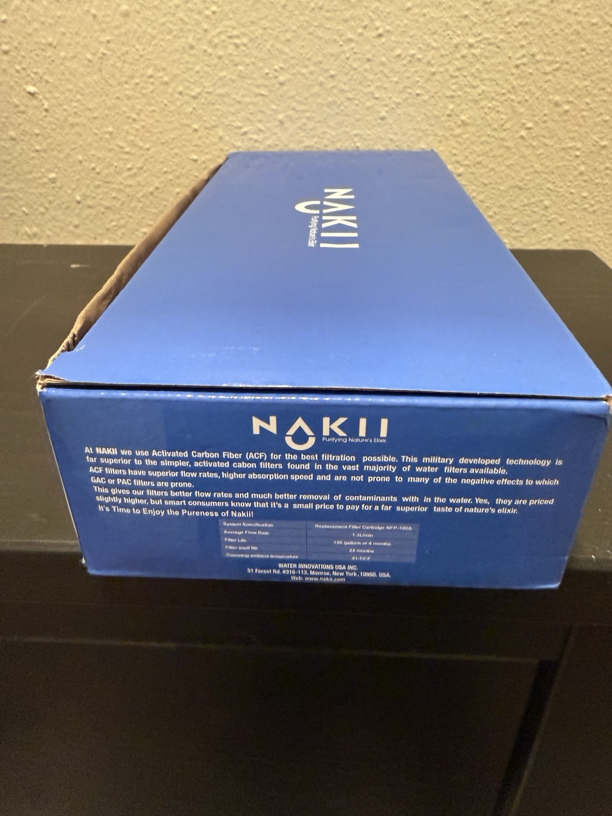 Nakii Water Pitcher Replacement Filter for NFP-100, 3 Count New Open Box