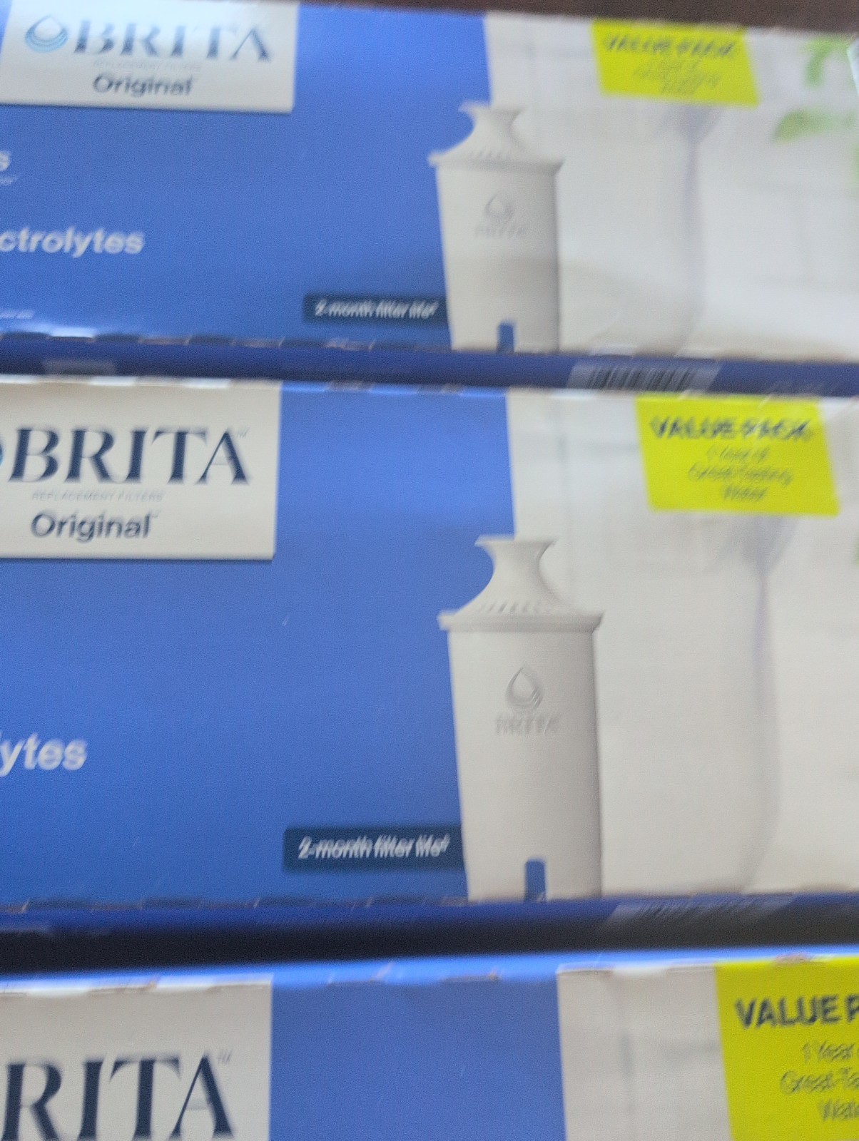 3X 6 Pack (18 Total) Brita Standard Water Filter Replacement
