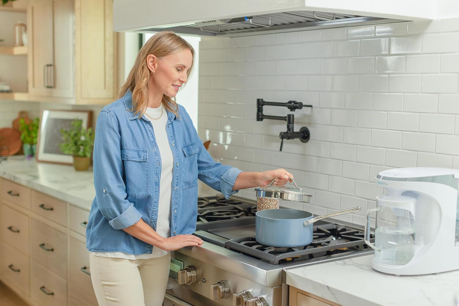 Aquatru Carafe Alkaline Countertop Water Purifier Certified 4-Stage RO System