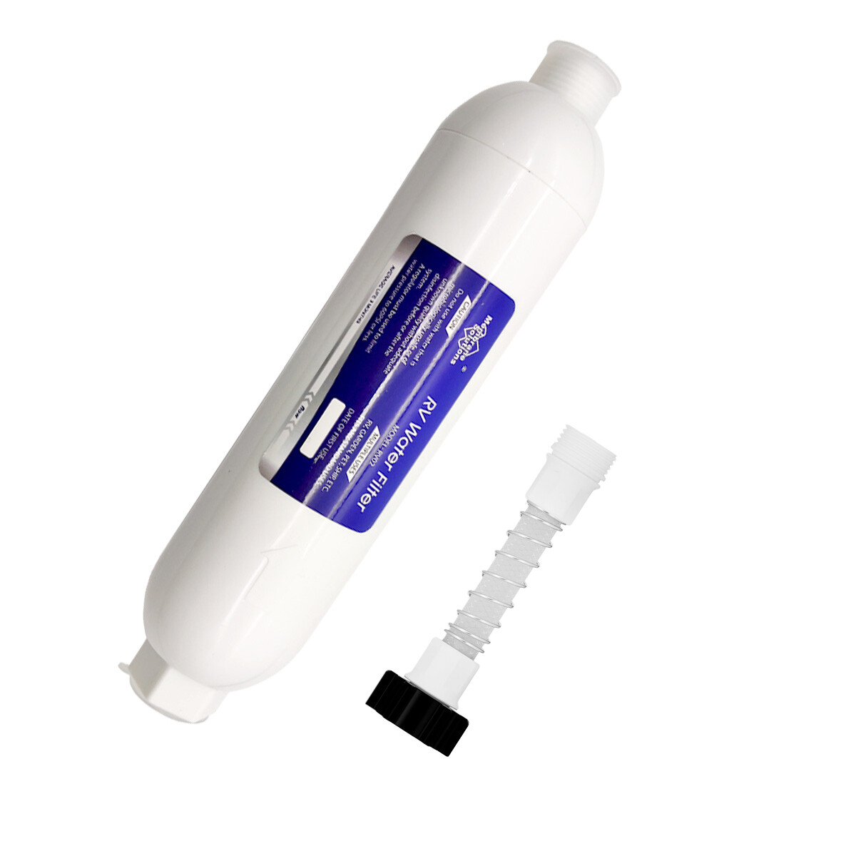 Camper RV Water Filter with Hose Protector, Inline Water Filter Reduces Chlorine