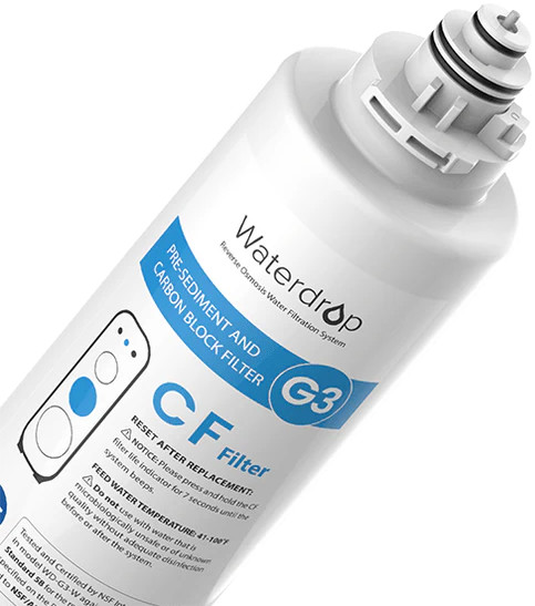 CF Filter for Waterdrop G3P800 & G3P600 & G3 Reverse Osmosis System