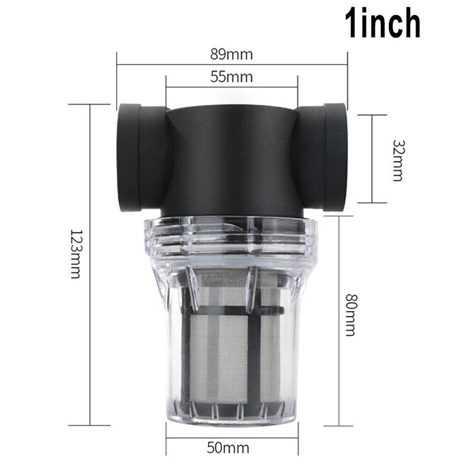 1/2″ 3/4″ 1″ Inline Mesh Strainer Water Pump Filter Screen Garden Irrigationo0